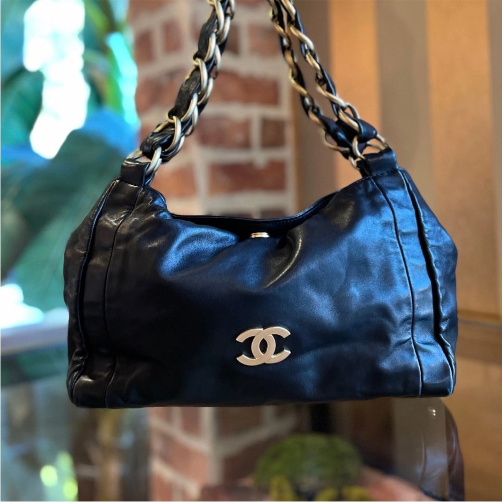 CHANEL Olsen Small Lambskin Hobo Bag